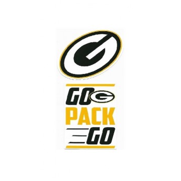 Green Bay Packers Double Up Die Cut Vinyl Stickers