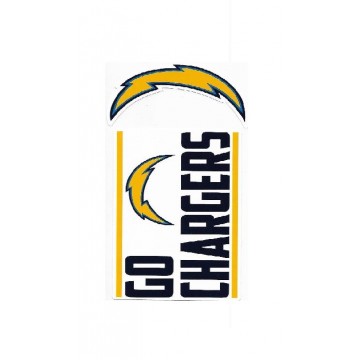 Los Angeles Chargers Double Up Die Cut Vinyl Stickers