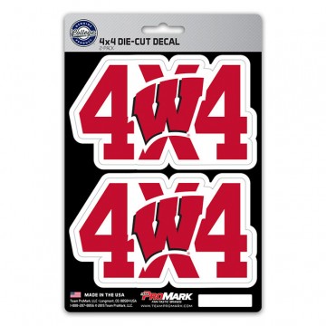 Wisconsin Badgers 4x4 Decal Pack