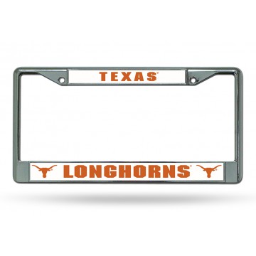 Texas Longhorns Chrome License Plate Frame