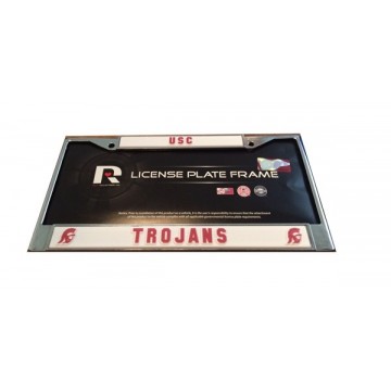 Rico Industries NCAA Unisex-Adult Laser Cut Inlaid Standard Chrome License Plate Frame 