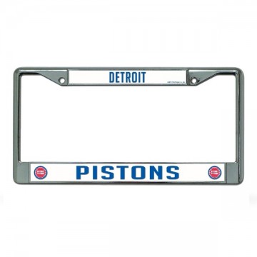 Detroit Pistons Chrome License Plate Frame