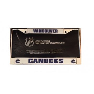 Vancouver Canucks Chrome License Plate Frame