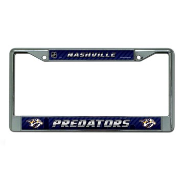 Nashville Predators Chrome License Plate Frame