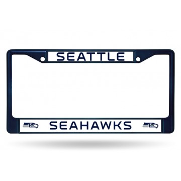 Seattle Seahawks Anodized Navy License Plate Frame