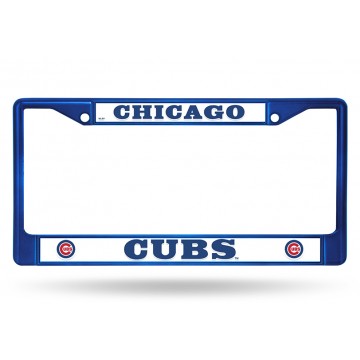 Chicago Cubs Anodized Blue License Plate Frame