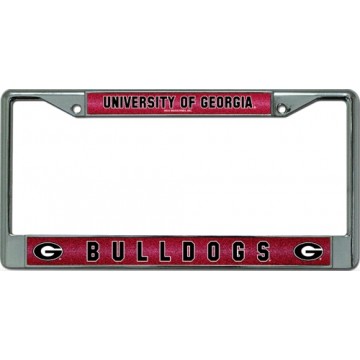 Georgia Bulldogs Glitter Chrome License Plate Frame