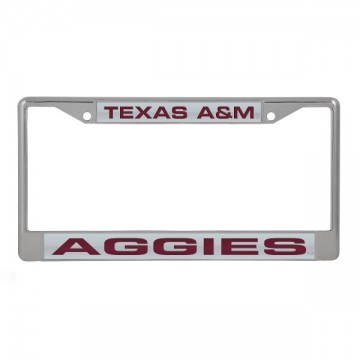 Texas A&M Aggies Laser Chrome License Plate Frame