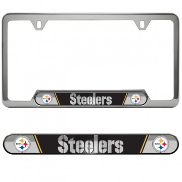 Pittsburgh Steelers Premium Stainless License Plate Frame 