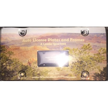 Smoked Acrylic License Plate Shield 