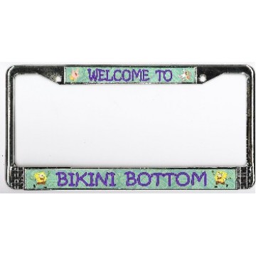 Welcome To Bikini Bottom Chrome License Plate Frame 
