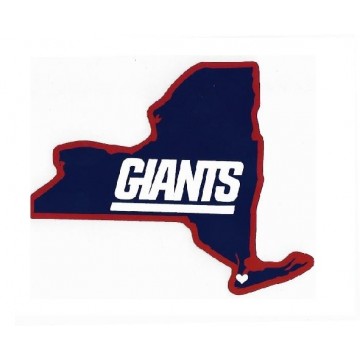 New York Giants Home State Vinyl Sticker