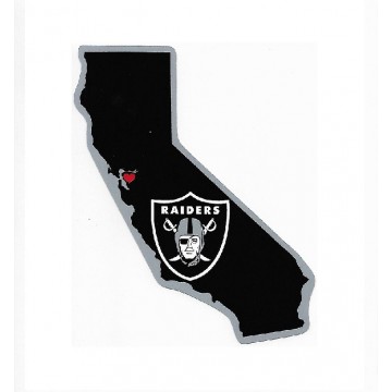 Oakland Raiders Home State Vinyl Sticker