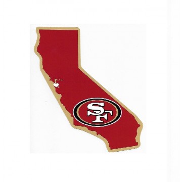 San Francisco 49ers Home State Vinyl Sticker