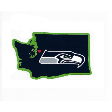 Seattle Seahawks Home State Vinyl Sticker