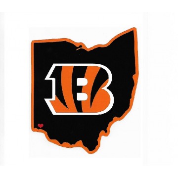 Cincinnati Bengals Home State Vinyl Sticker