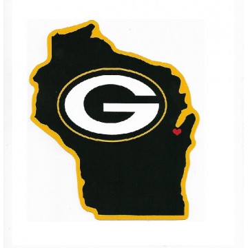 Green Bay Packers Home State Vinyl Sticker