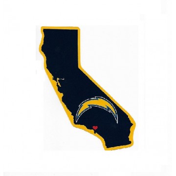 Los Angeles Chargers Home State Vinyl Sticker