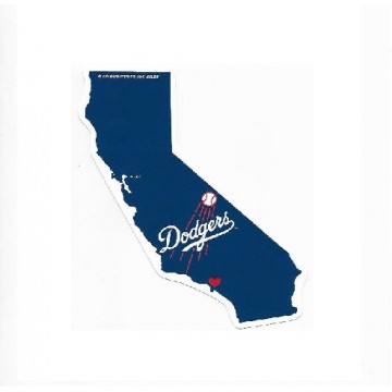Los Angeles Dodgers Home State Vinyl Sticker