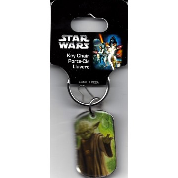 Star Wars Yoda Dog Tag Keychain