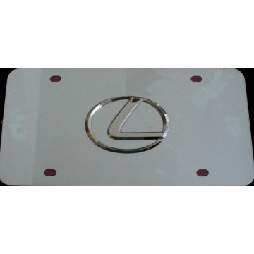 Lexus 3D Stainless Steel License Plate