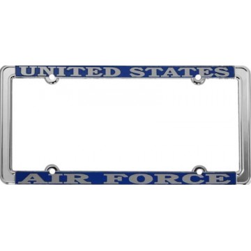 United States Air Force Thin Rim Chrome License Plate Frame