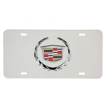 3D Cadillac Stainless Steel License Plate