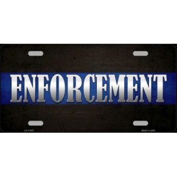Enforcement Metal License Plate