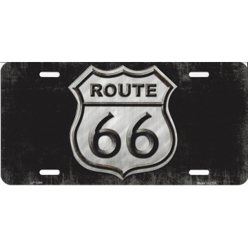 Route 66 Sign Metal License Plate