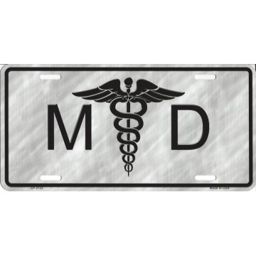 MD Medical Doctor Metal License Plate