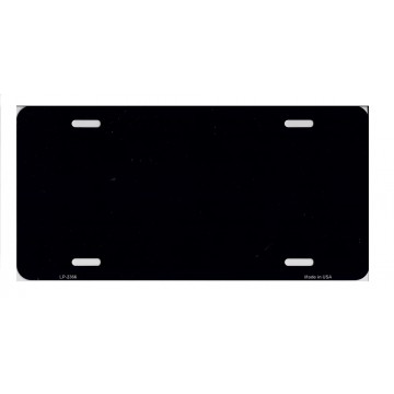 Navy Blue Solid Blank Metal License Plate