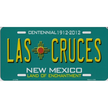 New Mexico Las Cruces Metal License Plate