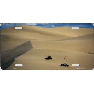 Sand Rails At The Dunes Metal License Plate