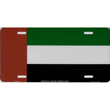 United Arab Emirates Flag Metal License Plate