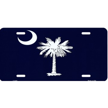 South Carolina State Flag Metal License Plate