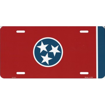 Tennessee State Flag Metal License Plate