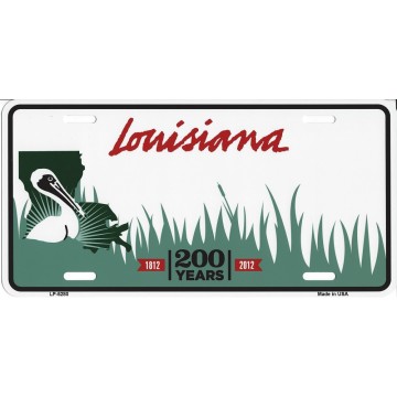 Louisiana State Look A Like Metal License Plate