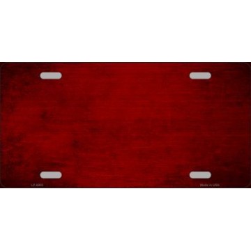 Red Oil Rubbed Solid Background Metal License Plate
