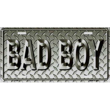 Bad Boy Metal License Plate 