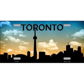 Toronto Skyline Silhouette License Plate