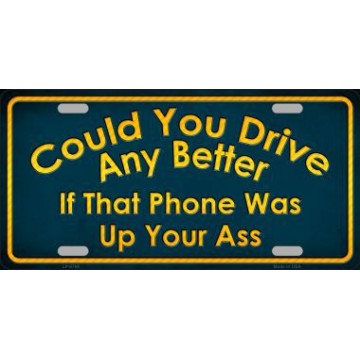 Could You Drive ... Metal License Plate 