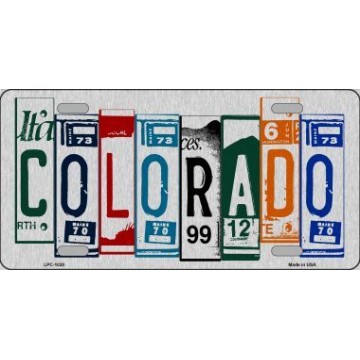 Colorado Cut Style Metal License Plate