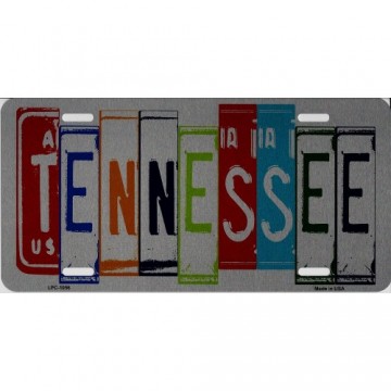 Tennessee Cut Style Metal License Plate