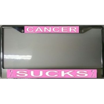 Cancer Sucks Photo License Plate Frame