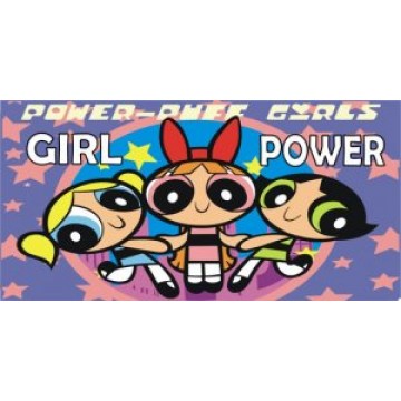 Powerpuff Girls Girl Power Photo License Plate