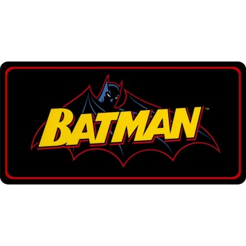Batman Comic Logo Photo License Plate