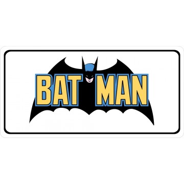 Batman Vintage Photo License Plate