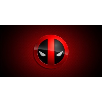 Deadpool Logo Photo License Plate