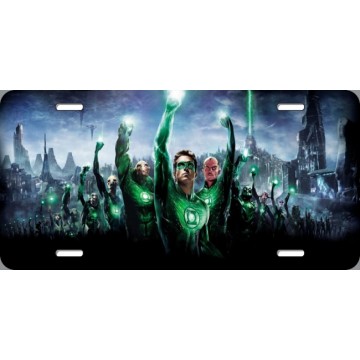 Green Lantern Corps Photo License Plate