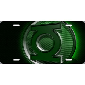 Green Lantern Logo 2 Photo License Plate